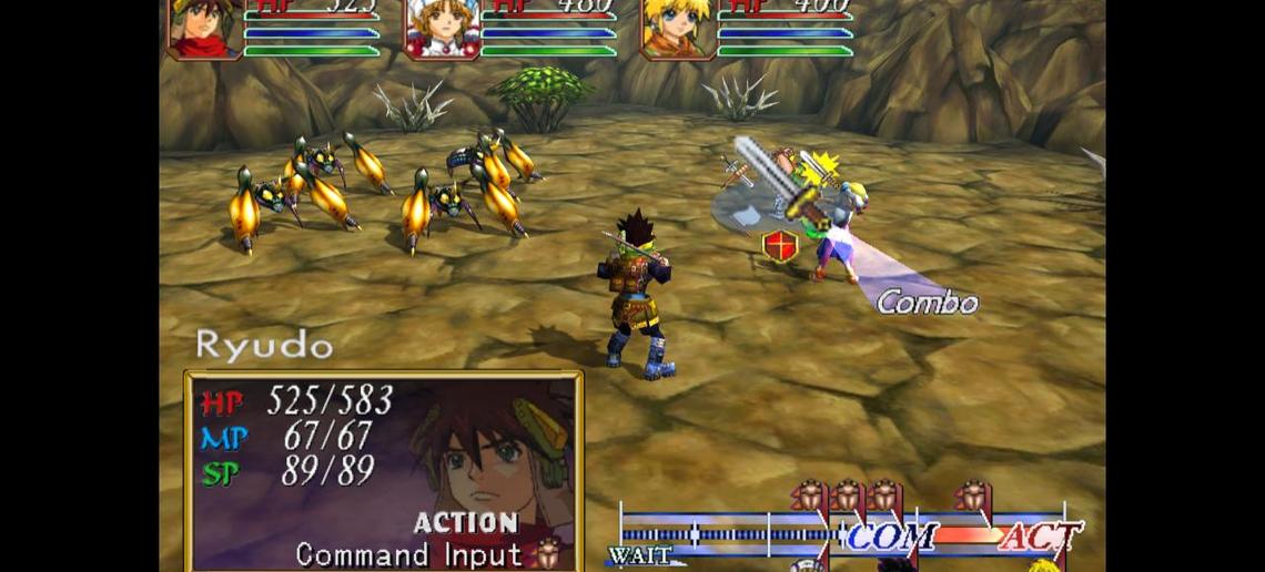 グランディアII(2000)→ GRANDIA II HD Remaster|2019年|GRANDIA II HD Remaster|ゲーム画面例(比較組 4)
